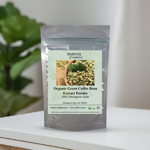 Green Coffee Bean Extract Powder, 20% Chlorogenic Acides, Organic Item #GC30039 (3.5 oz / 100 g) - Image 3